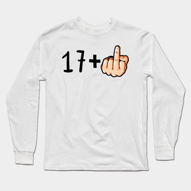 Funny 18th Birthday Gift | 18th anniversary gift | 18th Birthday | Funny Birthday Tees | Rude Birthday Gift Idea Long Sleeve T-Shirt by BestCatty 